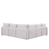 Classic L-shaped Modular Sofa Convertible Sectional Sofa