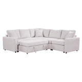 Classic L-shaped Modular Sofa Convertible Sectional Sofa