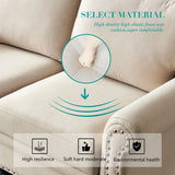 Classic Living Room Sofa 3-seat with Nails