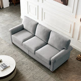 Classic Living Room Sofa 3-seat with Nails