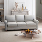 Classic Living Room Sofa 3-seat with Nails