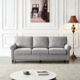 Classic Living Room Sofa 3-seat with Nails