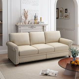 Classic Living Room Sofa 3-seat with Nails