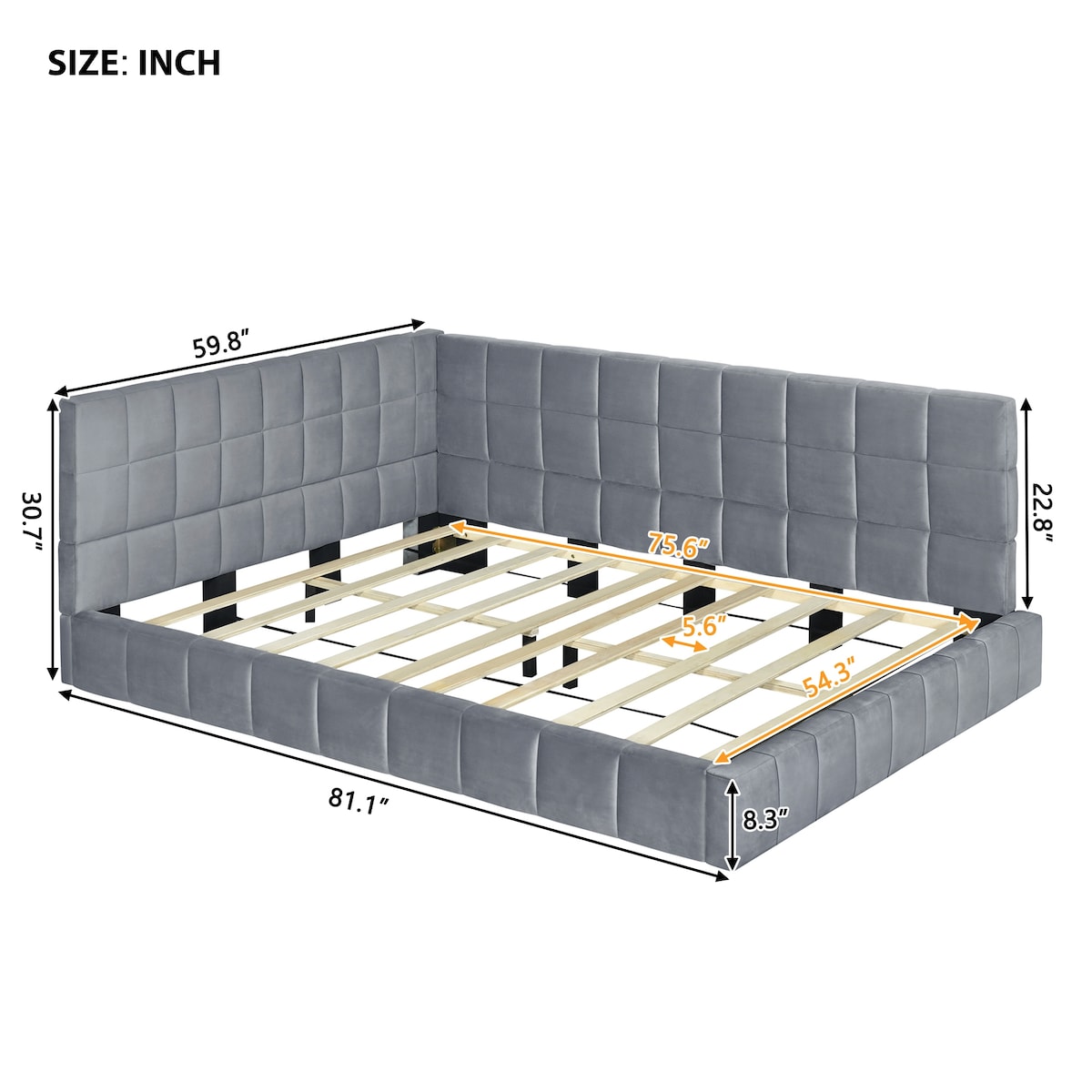 Classic Mid-Century Modern Design Daybed Sofa Bed