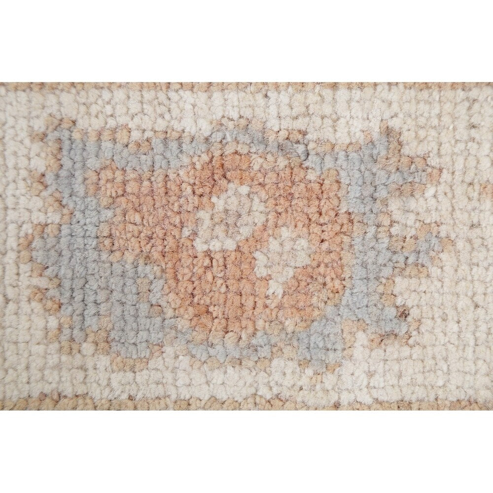 Classic Oushak Traditional Hand Knotted Oriental Wool Turkish Rug - 5'11" x 2'1" Runner