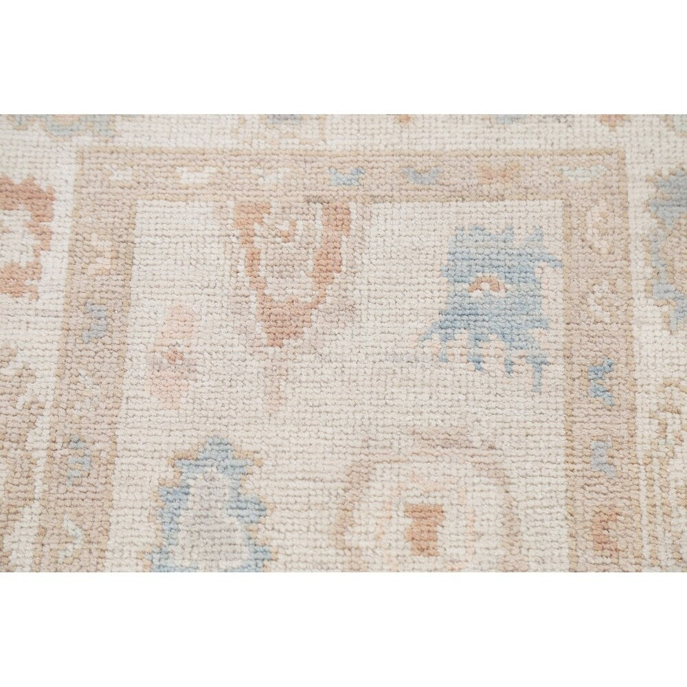 Classic Oushak Traditional Hand Knotted Oriental Wool Turkish Rug - 5'11" x 2'1" Runner