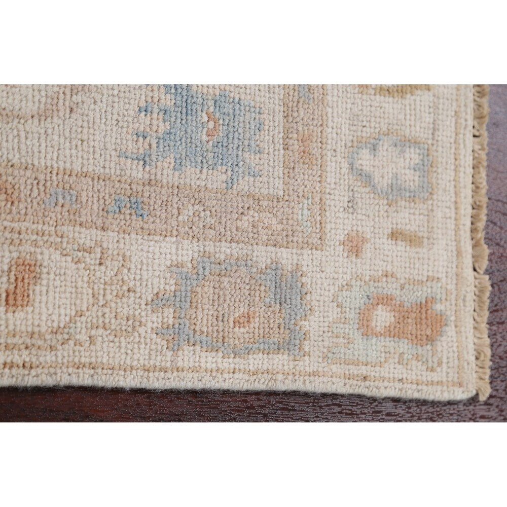 Classic Oushak Traditional Hand Knotted Oriental Wool Turkish Rug - 5'11" x 2'1" Runner
