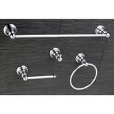 Kingston Brass Classic Polished Chrome 4-piece Bathroom Accessory Set - Silver
