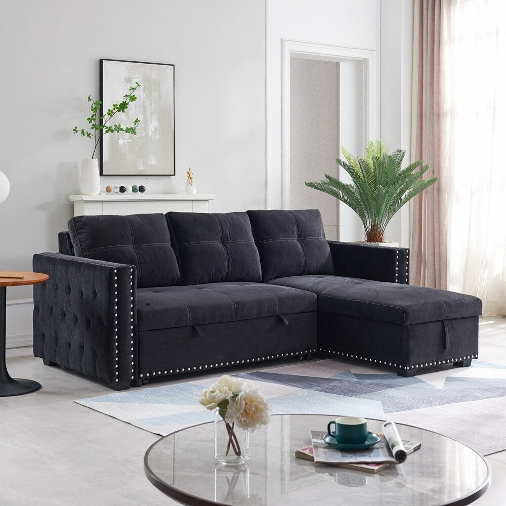 Classic Sectional sofa with pulled out bed
