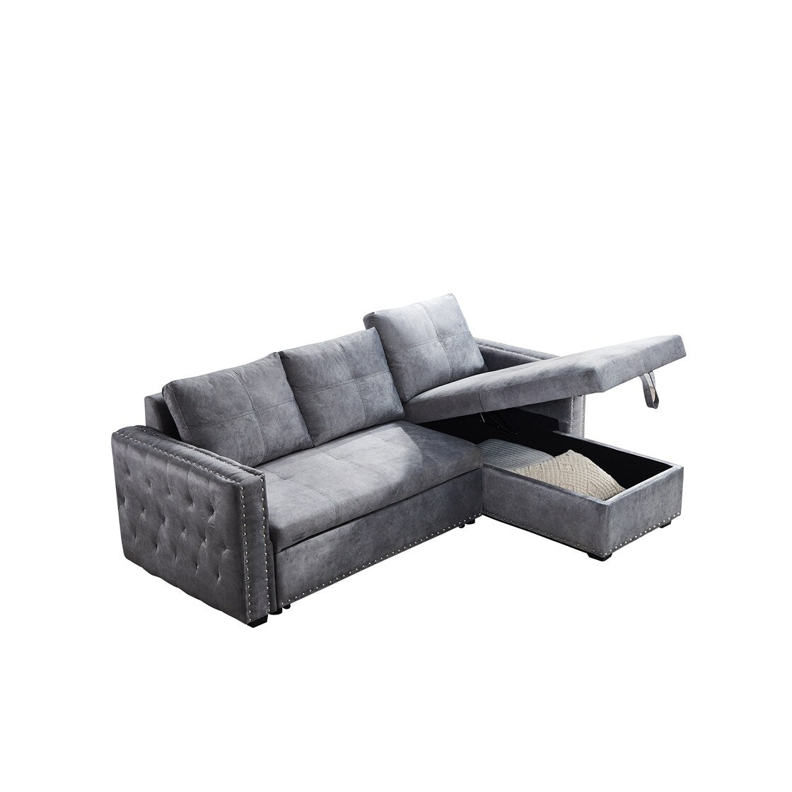 Classic Sectional sofa with pulled out bed