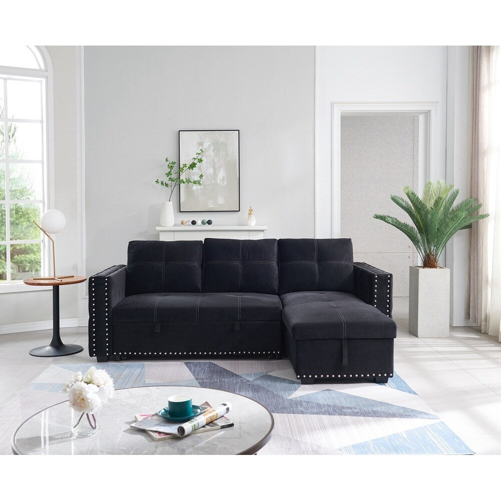 Classic Sectional sofa with pulled out bed