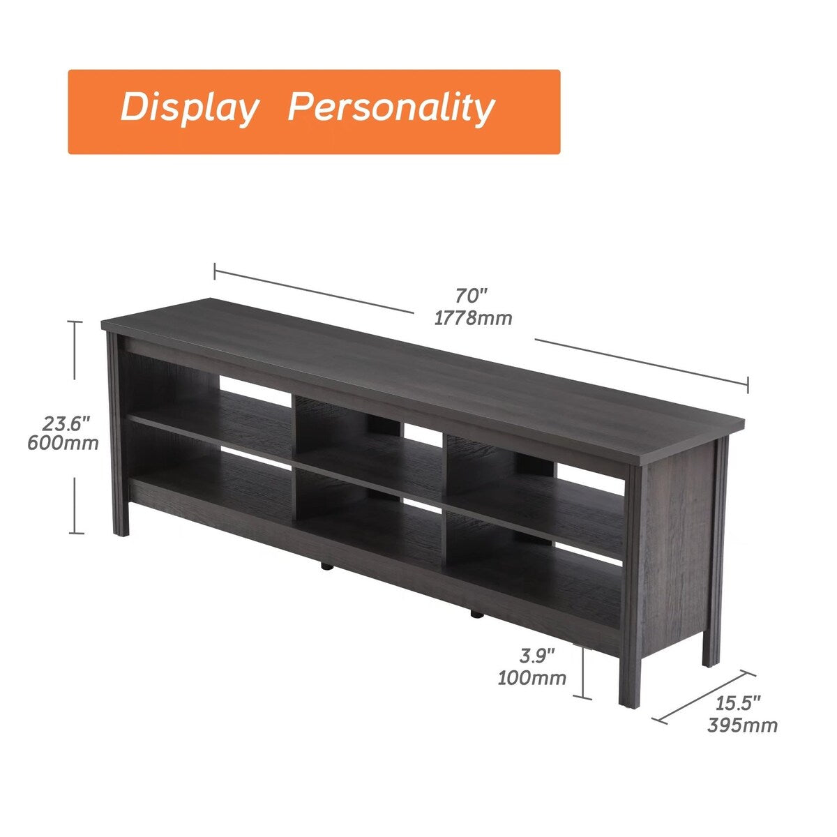 Classic TV Stand TV Console Table for 75 Inch TV, Television Stands