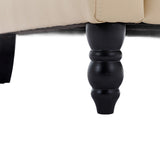 Classic Upholstered Accent Chair/ Adjustable Leather Leisure Single Chair with Footrest