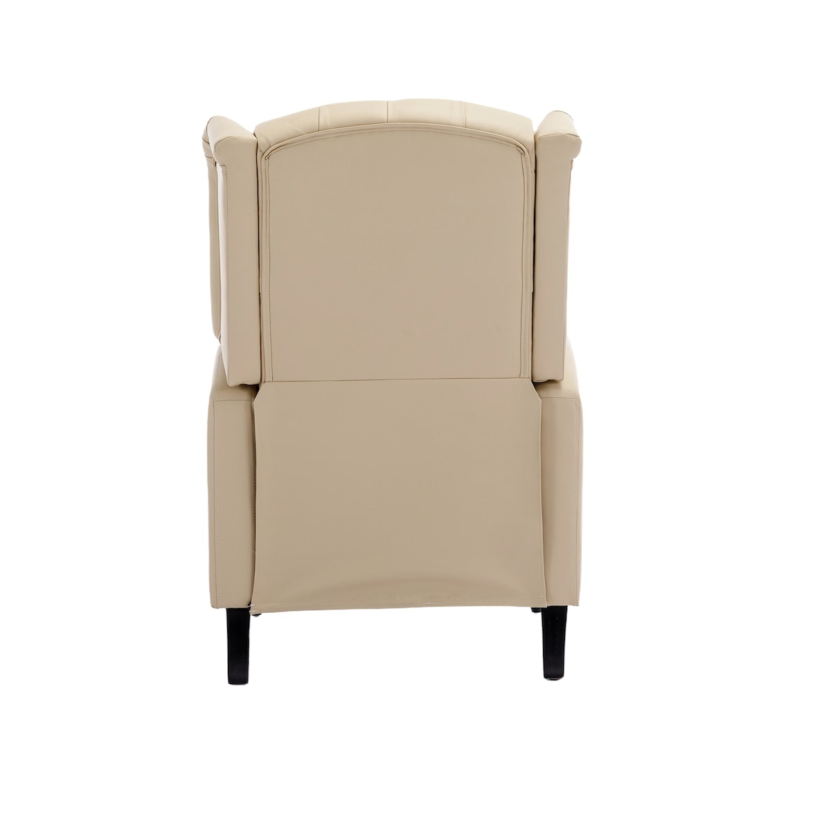 Classic Upholstered Accent Chair/ Adjustable Leather Leisure Single Chair with Footrest