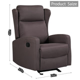 Classic and Traditional Recliner Chair with Comfortable Arm and Back Sofa