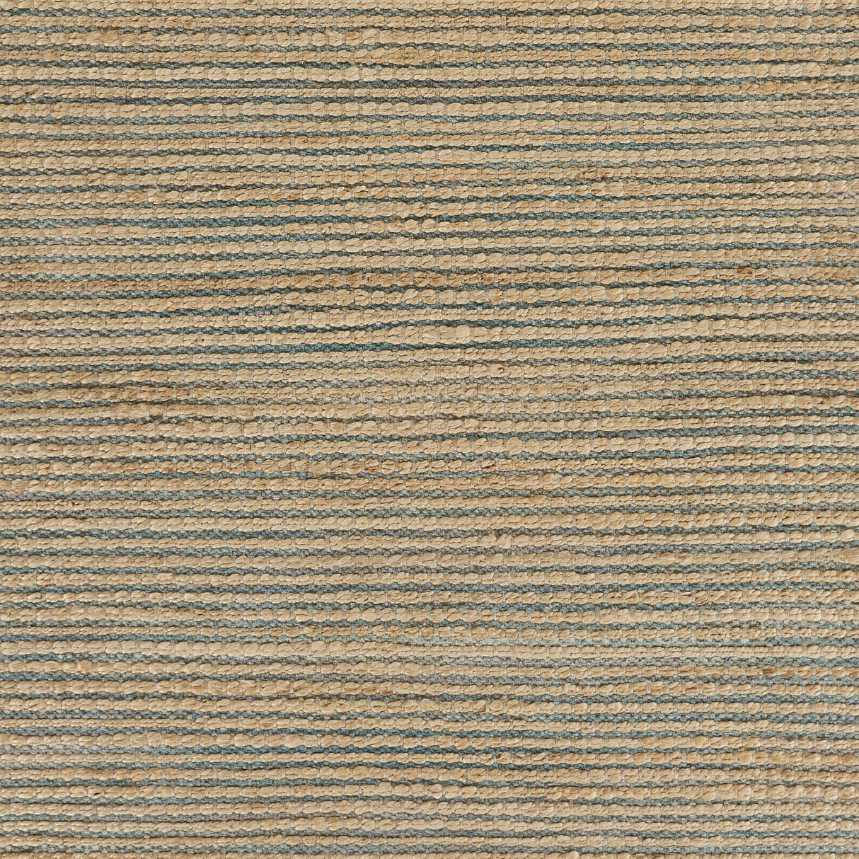 Sevita Organic Jute Woven Area Rug, Natural and Blue
