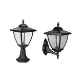 Classy Caps Black Elegante Black Aluminum Solar Lamp