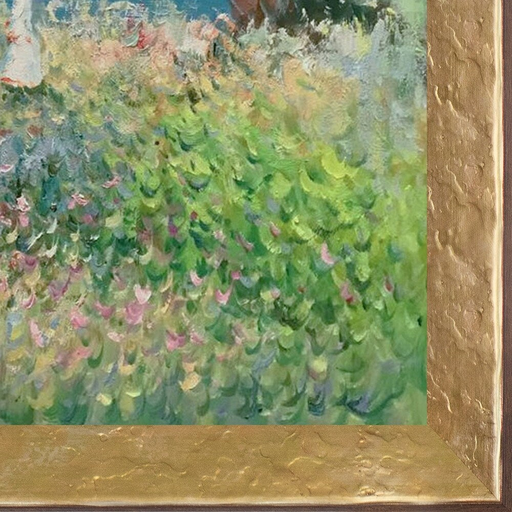 La Pastiche Claude Monet 'Cliff Walk At Pourville' Hand Painted Oil Reproduction