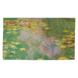 Claude Monet Water Lilies Green Reflection Dobby Rug