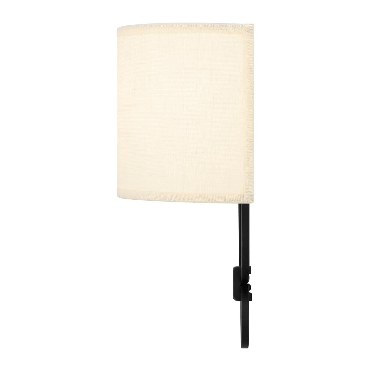 Claudia 1-Light Matte Black Wall Sconce - Matte Black