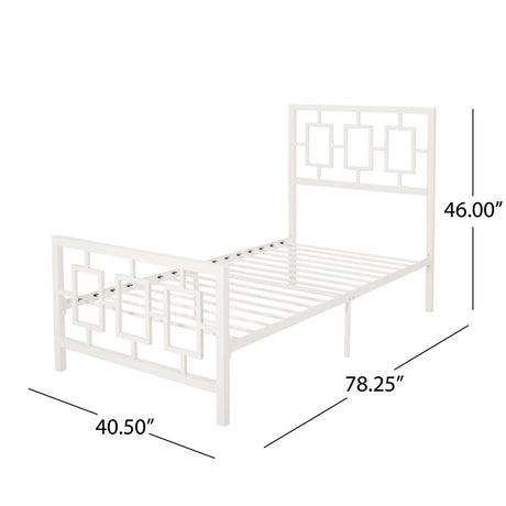 Claudia Modern Twin Bed Frame by Christopher Knight Home