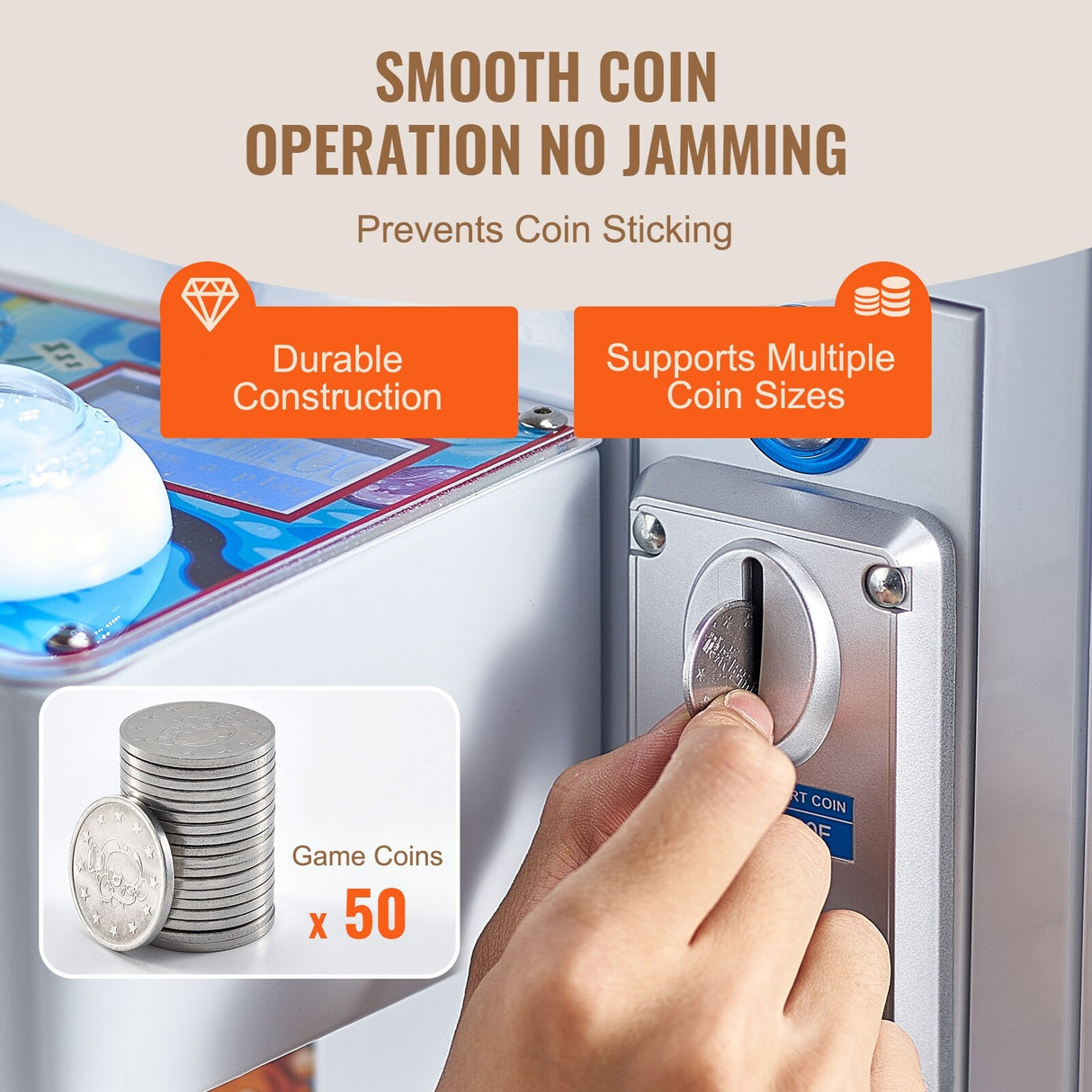 Claw Machine, 0-3" Jaw Diameter 0-5" Jaw lifting, Crane Prize Grabber Commercial Arcade Game Toys, Cool Fun Grab-And-Win Machine
