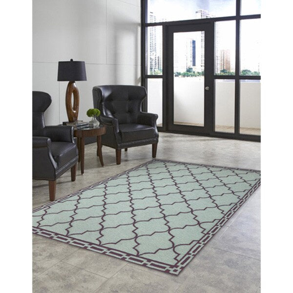 Liora Manne Clay Tile Outdoor Rug (5' x 7'6) - 5' x 7'6
