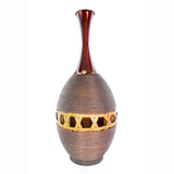 Clayton 24" Spun Bamboo Vase with Decorative Band