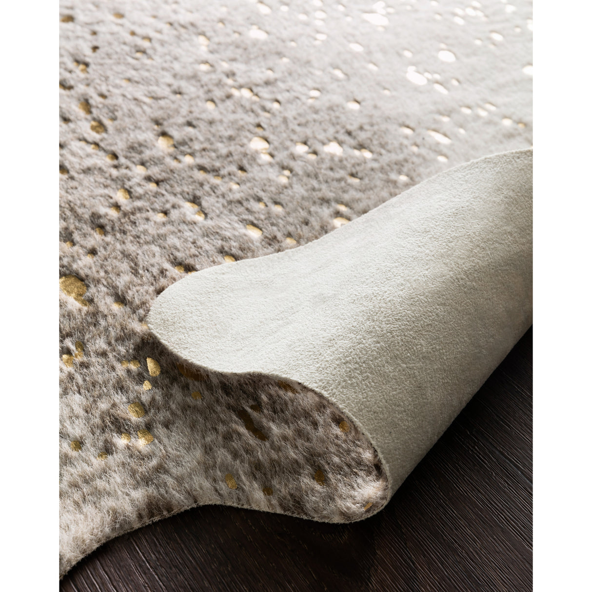 Clayton Modern Rustic Faux Cowhide Area Rug