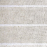 Clean Window Twill Stripe Anti-Dust Linen Blend Sheer Cafe Curtain Valance