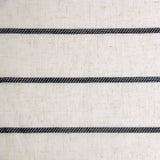 Clean Window Twill Stripe Anti-Dust Linen Blend Sheer Cafe Curtain Valance