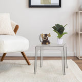 Clear End Table for Decoration - 1-PCS