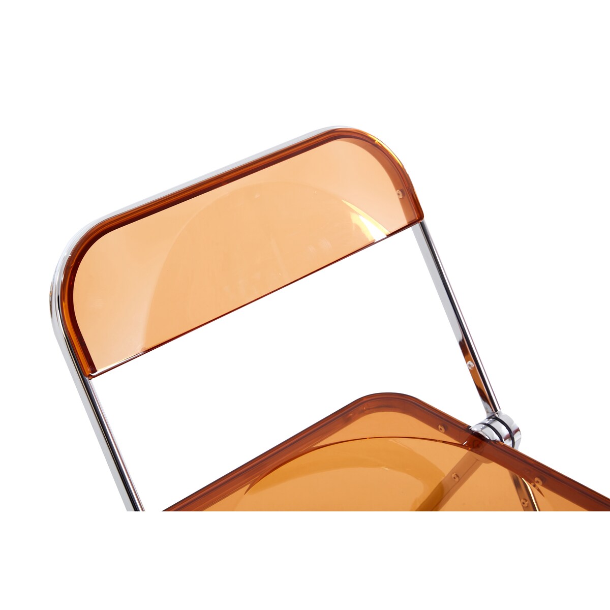 Clear Transparent Folding Chair Chair Pc Plastic Living Room Seat