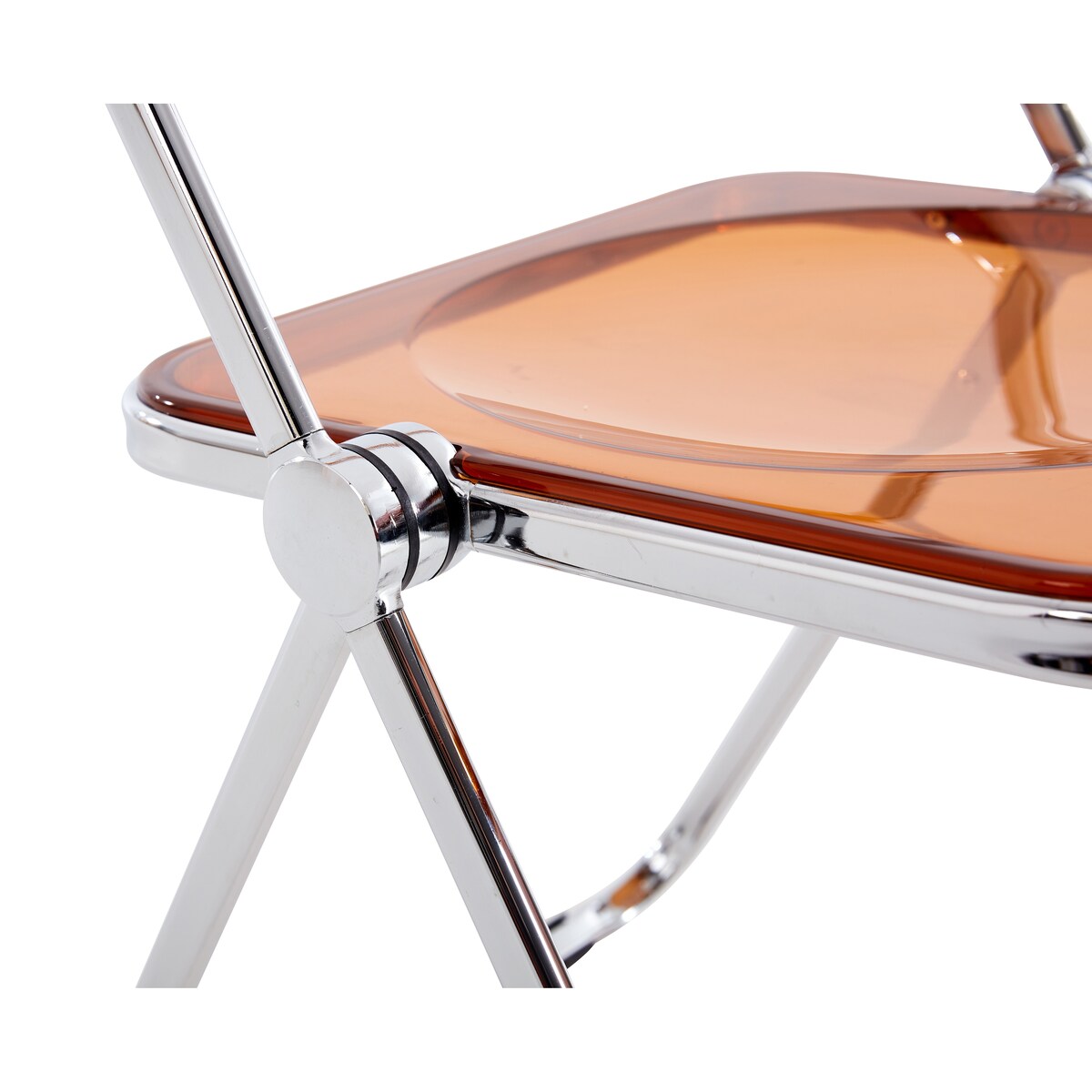 Clear Transparent Folding Chair Chair Pc Plastic Living Room Seat