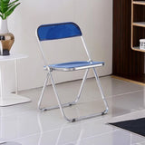 Clear Transparent Folding Chair Chair Pc Plastic Living Room Seat
