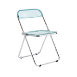 Clear Transparent Folding Chair Chair Pc Plastic Living Room Seat