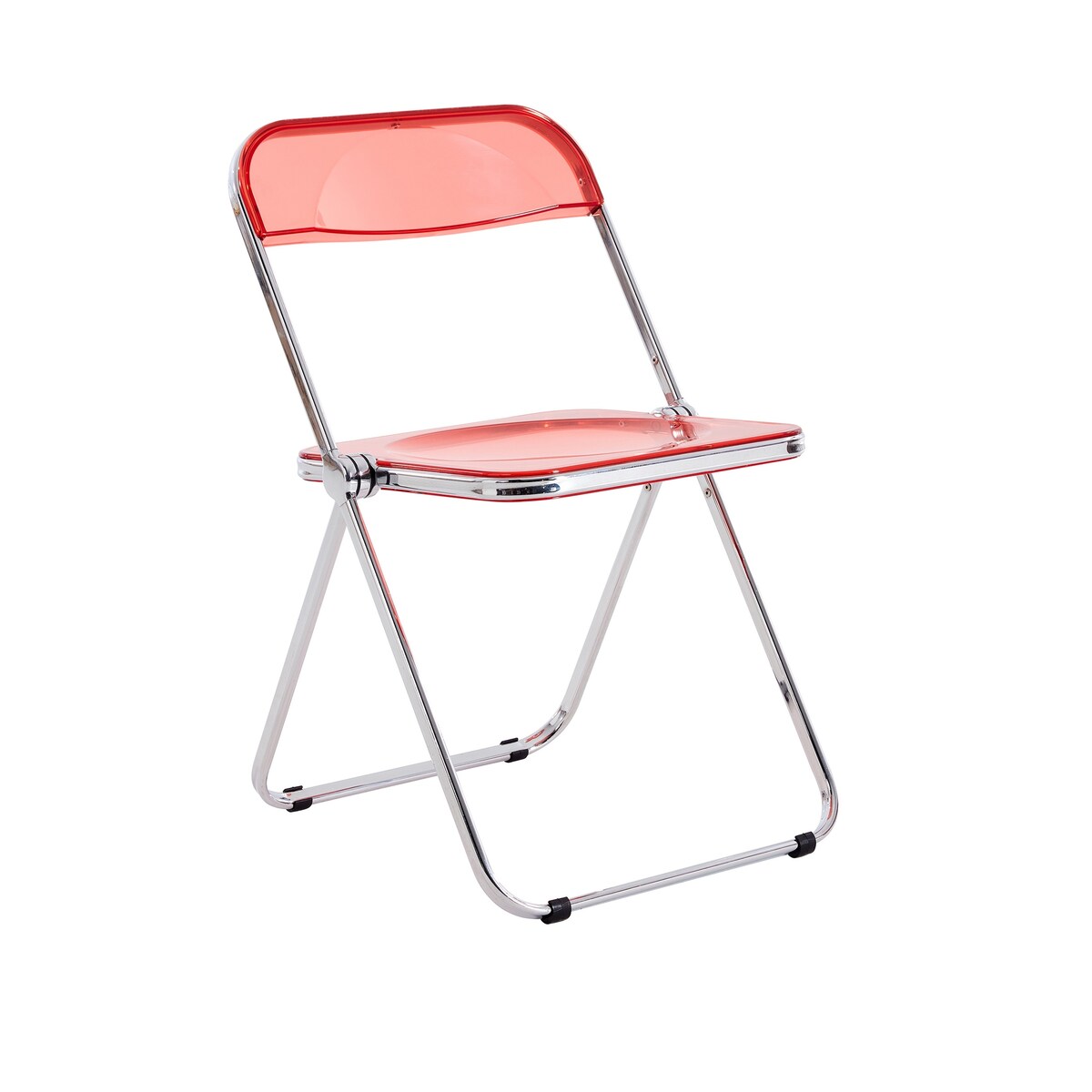 Clear Transparent Folding Chair Chair Pc Plastic Living Room Seat