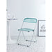 Clear Transparent Folding Chair Chair Pc Plastic Living Room Seat