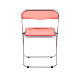 Clear Transparent Folding Chair Chair Pc Plastic Living Room Seat