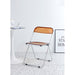 Clear Transparent Folding Chair Chair Pc Plastic Living Room Seat