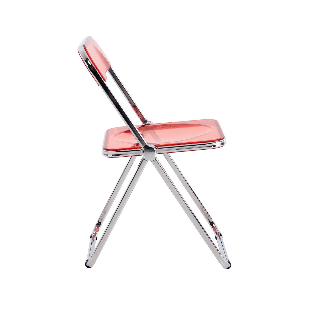 Clear Transparent Folding Chair Chair Pc Plastic Living Room Seat