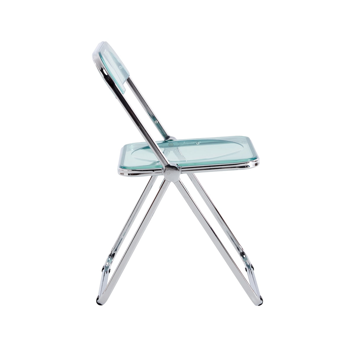 Clear Transparent Folding Chair Chair Pc Plastic Living Room Seat