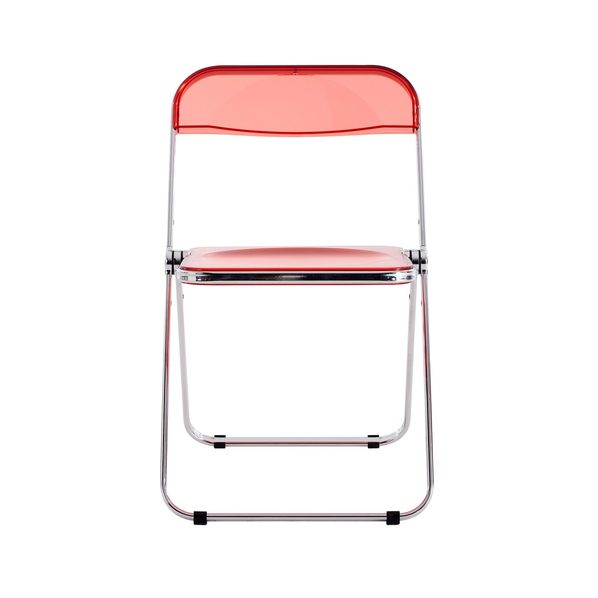 Clear Transparent Folding Chair Chair Pc Plastic Living Room Seat