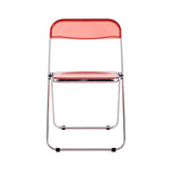 Clear Transparent Folding Chair Chair Pc Plastic Living Room Seat