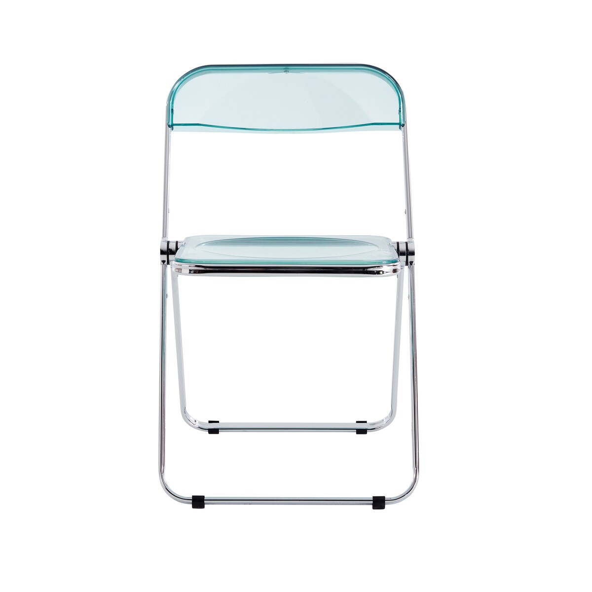 Clear Transparent Folding Chair Chair Pc Plastic Living Room Seat