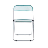 Clear Transparent Folding Chair Chair Pc Plastic Living Room Seat
