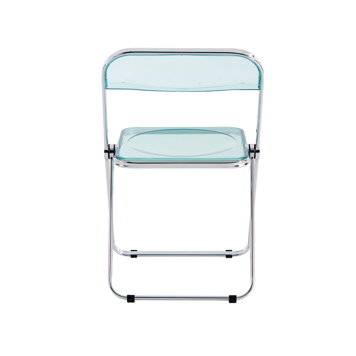 Clear Transparent Folding Chair Chair Pc Plastic Living Room Seat