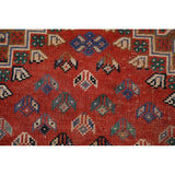 Clearance Antique Geometric Abadeh Persian Wool Area Rug Hand-knotted - 3'9" x 5'2"