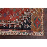 Clearance Antique Geometric Abadeh Persian Wool Area Rug Hand-knotted - 3'9" x 5'2"