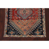 Clearance Antique Geometric Abadeh Persian Wool Area Rug Hand-knotted - 3'9" x 5'2"